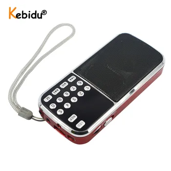 Kebidu Mini Hoparlör 32GB Micro SD Kart İle L-088 Hi-Fi taşınabilir hoparlör MP3 Ses Çalar El Feneri Amplifikatör Desteği FM Radyo
