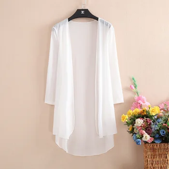 Kimono Hırka Kadın Sonbahar Hırka Feminino Beyaz Gömlek Artı Boyutu Boho Kore uzun kollu Bluz 2022 Örgü Bohemian Üst Blusa