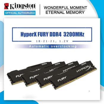 Kingston HyperX FURY DDR4 8 GB 16 GB 2666 MHz 2400 MHz 3200 MHz Masaüstü RAM Bellek DIMM 288-pin Masaüstü Dahili Bellek Çok kanallı