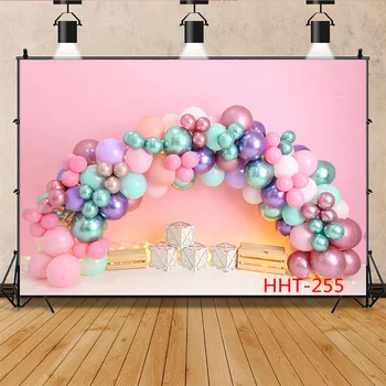 Kişiselleştirilmiş Dekorasyon Renkli Balon Kemer Kardan Adam Arka Plan Yenidoğan Bebek Doğum Günü Fotoğraf Arka Planında 32928 FSS-521
