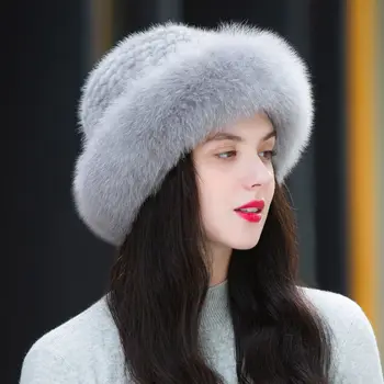 Kış Şapka Kapaklar Kadınlar için Bere Kap Kadın Faux Kürk Şapka Yeni Moda Sıcak Kalın Moda Bere Şapka kulak koruyucu Barette Şapka