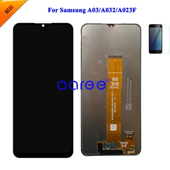 LCD Ekran Orijinal Samsung A03 LCD A032 Samsung LCD A03 A032F LCD Ekran dokunmatik sayısallaştırıcı tertibatı