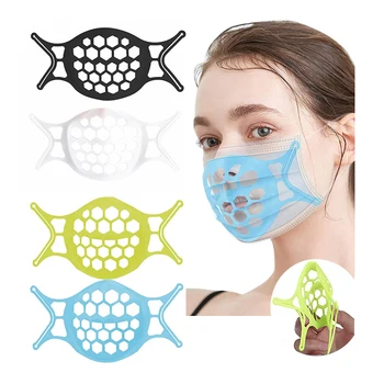 M'J 3D Ağız Maskesi Desteği Solunum Yardım Yardım Maskesi İç Yastık Braketi Gıda Sınıfı Silikon Maske Tutucu Nefes Vana Yeni