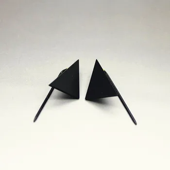 MS 2017 abartılı moda küpe retro metal narin üçgen geometri saplama küpe