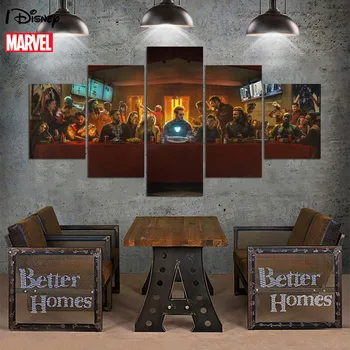 Marvel Anime Avengers Posteri Son Akşam Yemeği Boyama Tuval Baskı Duvar sanat resmi Çocuk Odası Ev Dekor İçin Çerçevesiz
