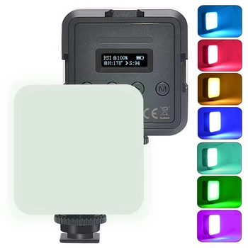 Mcoplus Mini RGB CRI 95 LED Video İşığı Fotoğraf Aydınlatma 2500K-8500K Cep Canlı Tiktok YouTube Vlog İşık lambası