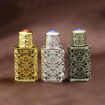 Mini Antiqued Parfüm Doldurulabilir Şişe Arap Tarzı Uçucu Yağlar Atomizer Parfüm Sprey Şişesi