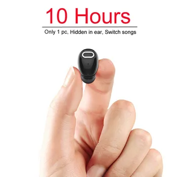 Mini Bluetooth Kulaklık 10 Saat Müzik Süresi Bluetooth Kulaklık Kablosuz Kulaklık Eller Serbest TV PC İçin iPhone Samsung Android Telefon