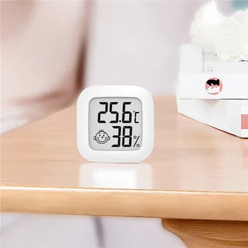 Mini LCD Dijital Termometre Açık Kapalı Çevre Sıcaklık Sensörü Ölçer Higrometre Nem Ölçer Ev Odası İçin