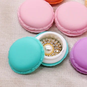 Mini Macarons Saklama Kutusu Taşınabilir Şeker Renk Güzel Takı Hediye Paketi Hap Taşıma çantası Kulaklık Koruma Kutusu Hediye Kutusu