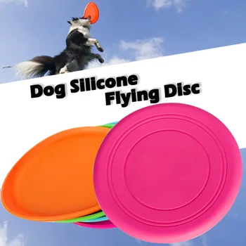 Moda Pet Köpek Silikon Oyun Frizbi Köpek Oyuncak Uçan Diskler Eğitim İnteraktif Oyuncaklar Pet Malzemeleri Uçan Disk