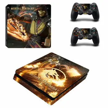 Mortal Kombat PS4 Ince Çıkartmalar Play station 4 Cilt Sticker Çıkartmaları PlayStation 4 PS4 Slim Konsol ve Denetleyici Cilt Vinil