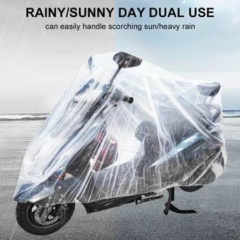 Motosiklet örtüsü Evrensel Tüm Hava Su Geçirmez Toz Geçirmez Açık Bisiklet Scooter Koruyucu M / L / XL yağmur kılıfı Doğrudan Satış