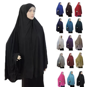 Müslüman Kadınlar Başörtüsü Büyük Eşarp Amira Khimar Havai Peçe Nikab Eid Ramdan Namaz Kıyafetleri Arap İslam Hicap Başkanı Wrap Şal