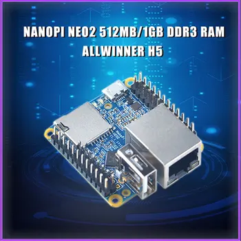 Nanopi NEO2 512 MB / 1 GB RAM Allwinner H5 Dört çekirdekli 64-bit yüksek performanslı Cortex A53 Gigabit Ethernet Ubuntu, DietPi