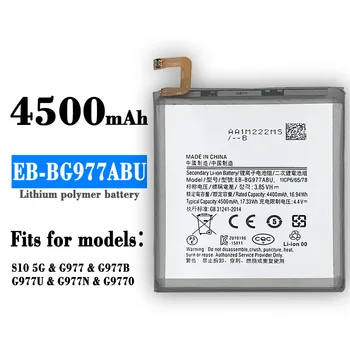 Orijinal EB-BG977ABU 4500mAh Pil Samsung GALAXY S10 5G Sürüm SM-G977 SM-G977B / T G977U G977N G9770 Bateria + Ücretsiz Araçlar