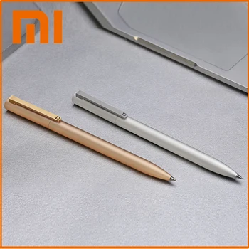 Orijinal Xiaomi İşareti Kalemler Mijia Metal Tükenmez kalem 0.5 mm İsviçre Dolum Japonya Siyah Mürekkep Okul kırtasiye İmza Kalemler