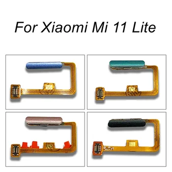 Parmak izi Sensörü Flex Kablo Xiaomi Mi 11 Lite Dokunmatik KİMLİK Tarayıcı Düğmesi Flex Kablo Şerit Değiştirme Onarım Yedek parça