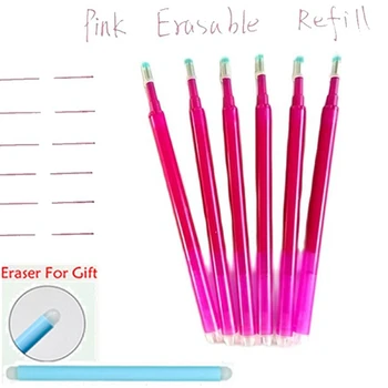 Pembe Renk Silinebilir tükenmez 0.7 mm Nokta Yazma Planlayıcısı Bulmaca Çizim için Silinebilir Jel Kalem geri Çekilebilir Çeşitli Kalemler 