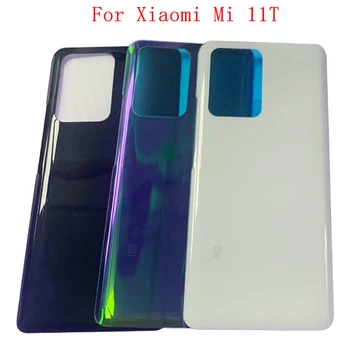 Pil Kapağı Arka Kapı Kılıfı Konut Xiaomi Mi 11T 11T Pro Arka kapak Logo ile Onarım Parçaları