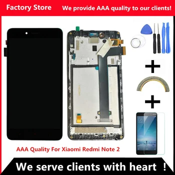 Q & Y QYJOY AAA Kalite LCD Xiaomi Redmi Için Not 2 Hongmi Not 2 Için Lcd yedek parça ekran Digitizer Meclisi