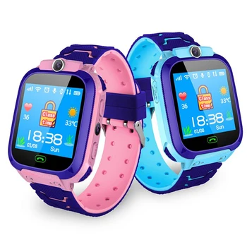 Q12 Çocuk akıllı saat Su Geçirmez Çocuklar Konumlandırma Çağrı Smartwatch Uzaktan Bulucu Fotoğraf Sım Kart çalar saat IOS Android İçin