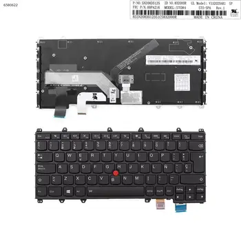 SP İspanyolca Yeni Klavye için Lenovo Thinkpad Yoga 260 yoga 370X380 Laptop Siyah Arkadan Aydınlatmalı ve İşaretçi