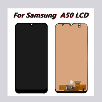 Samsung Galaxy A50 SM-A505FN / DS A505F / DS A505 lcd ekran dokunmatik ekran digitizer İçin Çerçeve İle Samsung A50 Samsung lcd