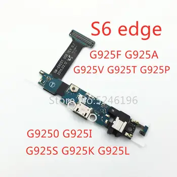 Samsung Galaxy S6 Kenar G925F G925A G925V G925T G925P G925I G925S G9250 yuva konnektörü mikro usb Bağlantı Noktası esnek şarj Kablosu