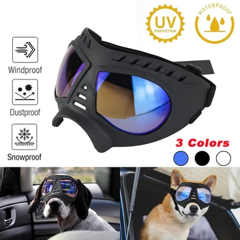 Serin Köpek güneş gözlüğü UV Koruma Rüzgar Geçirmez Gözlük Pet Göz Aşınma Köpek Yüzme Paten Gözlük evcil hayvan aksesuarları