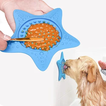 Silikon Köpek Kedi Yalamak Mat Kase Pet Yavaş Gıda Plaka Köpek Banyo Oyalama Silikon Köpek Enayi Gıda Eğitim Pet Besleyici Malzemeleri
