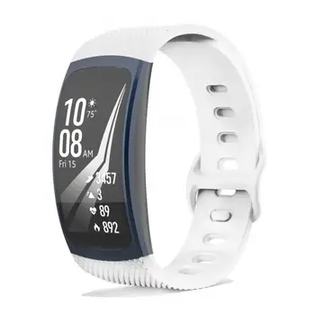 Silikon Yedek Bileklik Samsung Dişli Fit 2 Bant TPU toka ile Lüks Watchband Samsung Fit2 SM-R360 Kayış