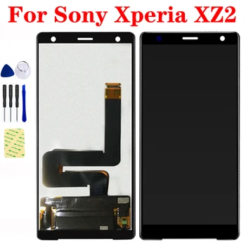 Sony Xperia için XZ2 LCD ekran Monitör Modülü Sony Xperia için XZ2 LCD dokunmatik ekran digitizer sensör paneli Meclisi Değiştirme