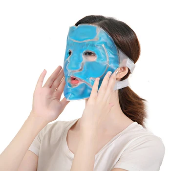 Soğuk Jel Yüz Maskesi Güzellik Buz Kompres Kırışıklık Karşıtı Şişlik SPA Yüz Soğutma Maskesi Gevşeme Yüz Cilt Bakım Ürünleri