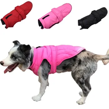 Su geçirmez Köpek Giysileri Kış Köpek Ceket Sıcak pamuk Pet Coat Yansıtıcı Köpek Giyim Yelek Küçük Orta Büyük büyük Köpekler İçin