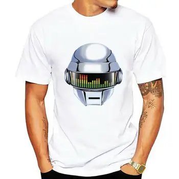 T-Shirt T Gömlek jersey Gömlek Adam Müzik DJ Daft Punk Kask Siyah Gri