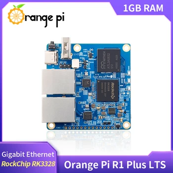 Turuncu Pi R1 Artı LTS 1GB LPDDR3 RAM 1000M Ethernet Rockchip RK3328 Açık Kaynak Tek kart bilgisayar Çalışma Android 9 Ubuntu