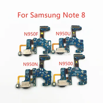 USB Şarj Şarj Portu dock konektör esnek kablo Samsung Galaxy Not 8 İçin Note8 N950F N950U N950N N9500 Orijinal Değiştirin