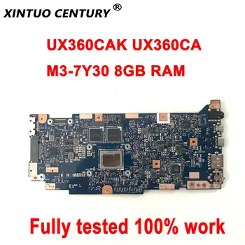 UX360CAK UX360CA anakart ASUS ZenBook için U360C UX360 UX360C laptop anakart M3-7Y30 8GB RAM DDR3 %100 % test çalışma