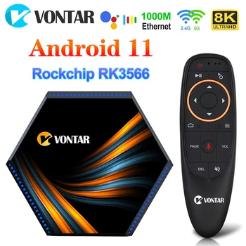 VONTAR KK MAX TV Kutusu Android 11 8GB RAM 64GB 128GB 4GB 32GB RK3566 Wifi 4K 8K Google Asistan Youtube Medya oynatıcı set üstü kutusu