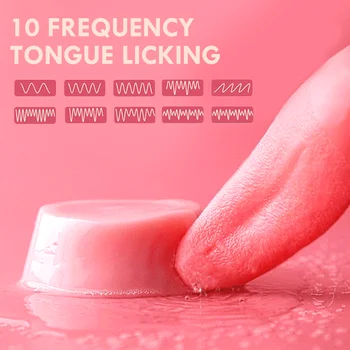 Vibratör Gerçekçi Dil Yalama Kadın Orgazm Kadınlar için Klitoris Stimülasyon Oral Seks Makinesi Yetişkin Seks Oyuncakları Kadınlar için
