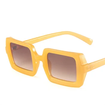 Vintage Retro Kare Güneş Kadınlar Marka Tasarımcısı Şeker Renk güneş gözlüğü Erkekler Moda Yeşil Gözlük Sürücü Gözlüğü Gölge UV400