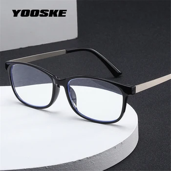 YOOSKE kadın erkek mavi ışık engelleme okuma gözlüğü Anti yorgunluk presbiyopik gözlük lensler +1.0 1.5 2.0 2.5 3.0 3.5 4.0