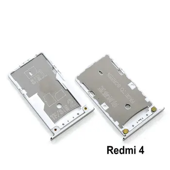Yeni SIM Kart Tepsi Soket Yuvası Tutucu Adaptörleri için Yedek Parçalar Xiaomi Redmi 4 4Pro 4A 4X SIM TF Kart Tepsi Adaptörleri