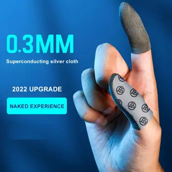 Yeni Yükseltme Oyun Parmak Kollu 0.3 mm Ultra-ince Nefes Oyun Parmak Kapak Sweatproof Parmaklarınızın İçin PUBG Cep Oyunları