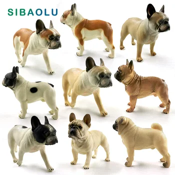Yeni Çiftlik Güzel Köpek Simülasyon Bulldog heykelcik Hayvan modeli diy ev dekoru minyatür peri bahçe dekorasyon aksesuarları modern