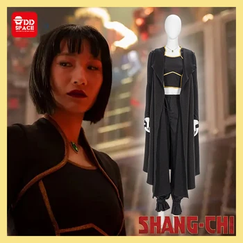 Yetişkin Erkekler Süper Kahraman Shang chi Xia Ling Giysileri Cosplay Kostüm Kıyafet Cadılar Bayramı Partisi Cadılar Bayramı Seti Kadınlar için Özel Kostümler
