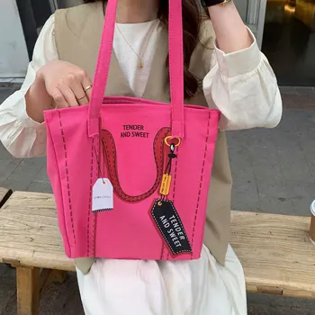 Youda Yeni Japon Harajuku Çanta Yüksek Kapasiteli Moda Çanta omuz çantaları Rahat Alışveriş Kızlar Kadınlar Zarif Kanvas Çanta