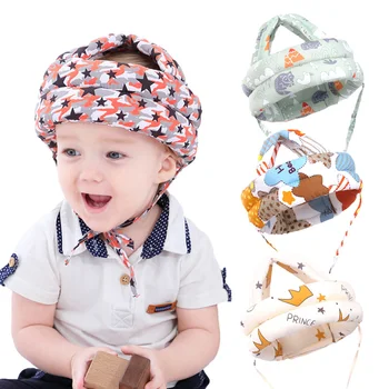 Yürüyor Bebek emniyet kaskı Bebek Şapka Kask Yürümeyi Öğrenmek Şapka Bebek Koruyucu Oyun Kask Yumuşak Rahat Koşum Kap