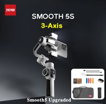 ZHİYUN Pürüzsüz 5S 3-Axis Smartphone Gimbals El Sabitleyici iPhone 12 13 14 Pro Max Samsung Xiaomi Huawei Telefon Gimbal